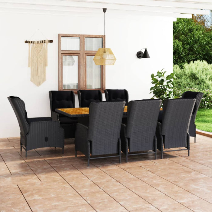 Garten-Essgruppe-Set Poly Rattan