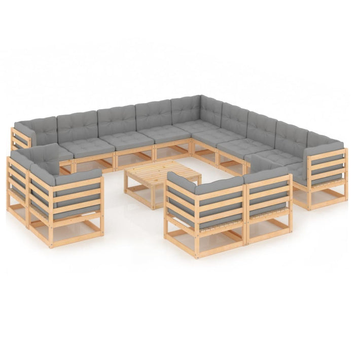 Garten-Lounge-Set Massivholz Kiefer