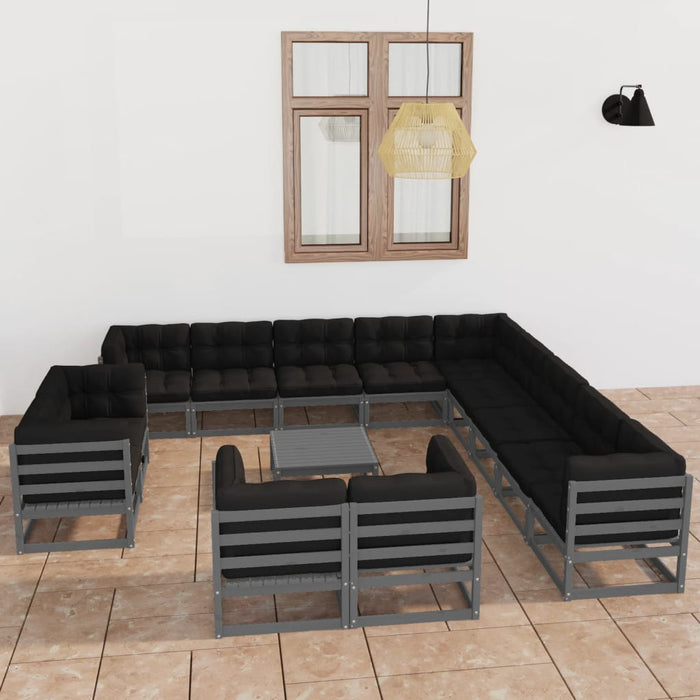 Garten-Lounge-Set Massivholz Kiefer