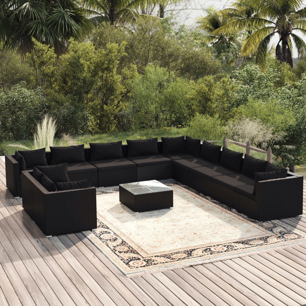Gartenlounge Set Moderne Loungemöbel Outdoor für 11 Personen