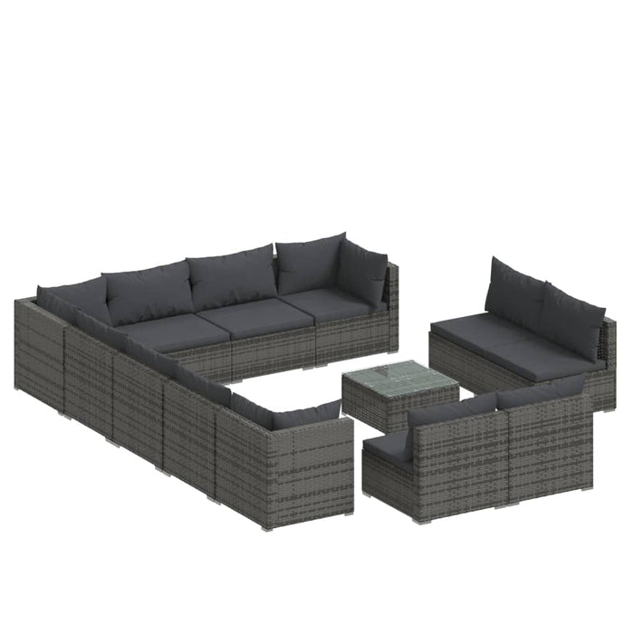 Garten-Lounge-Set Poly Rattan