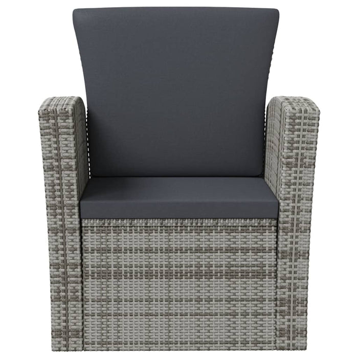 Garten-Lounge-Set Poly Rattan